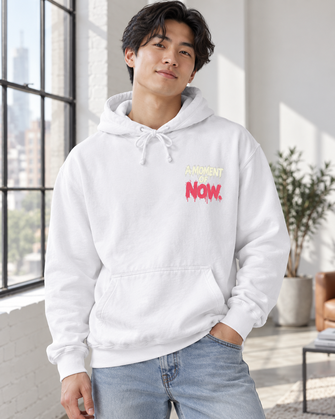 A Stolen Moment Hoodie — Garment-Dyed Graphic Pullover