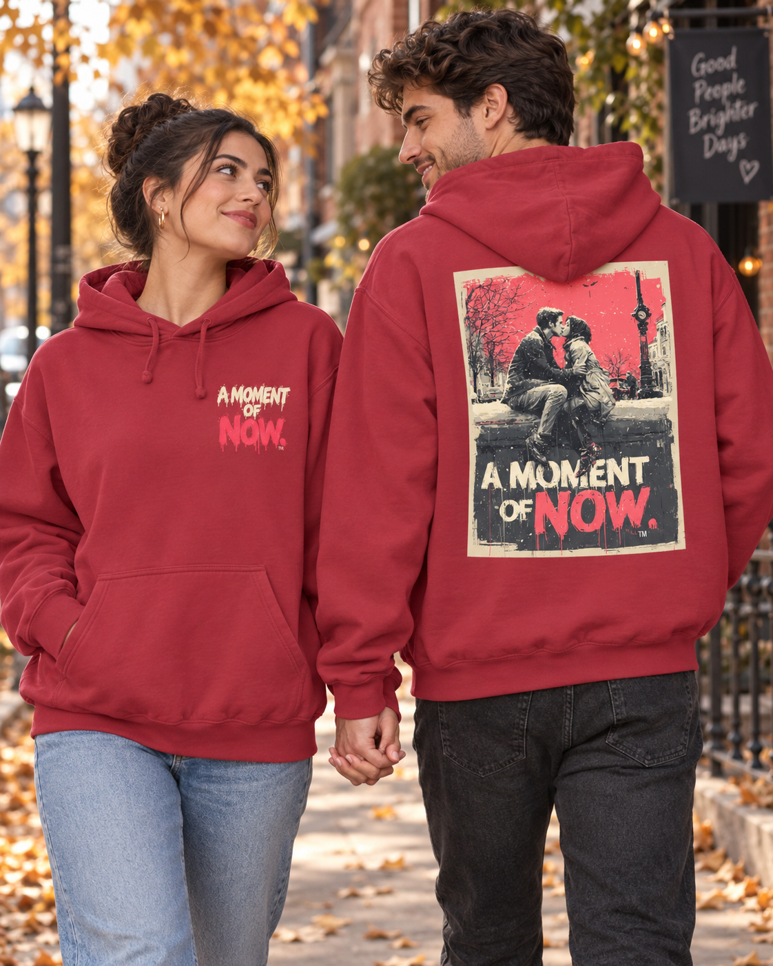 A Stolen Moment Hoodie — Garment-Dyed Graphic Pullover
