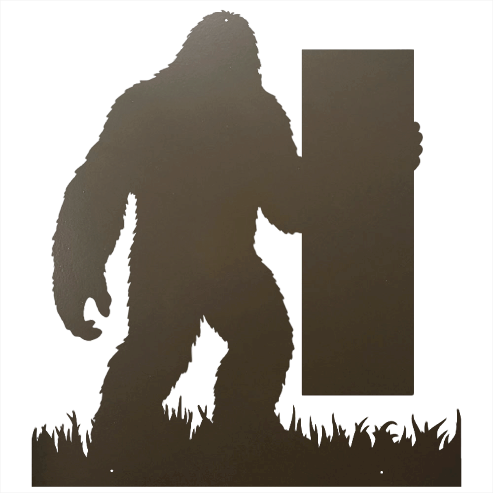 Bigfoot Custom Name, House Number, Message Metal Steel Decor, Metal Signs, $ 62.95, A Moment Of Now™