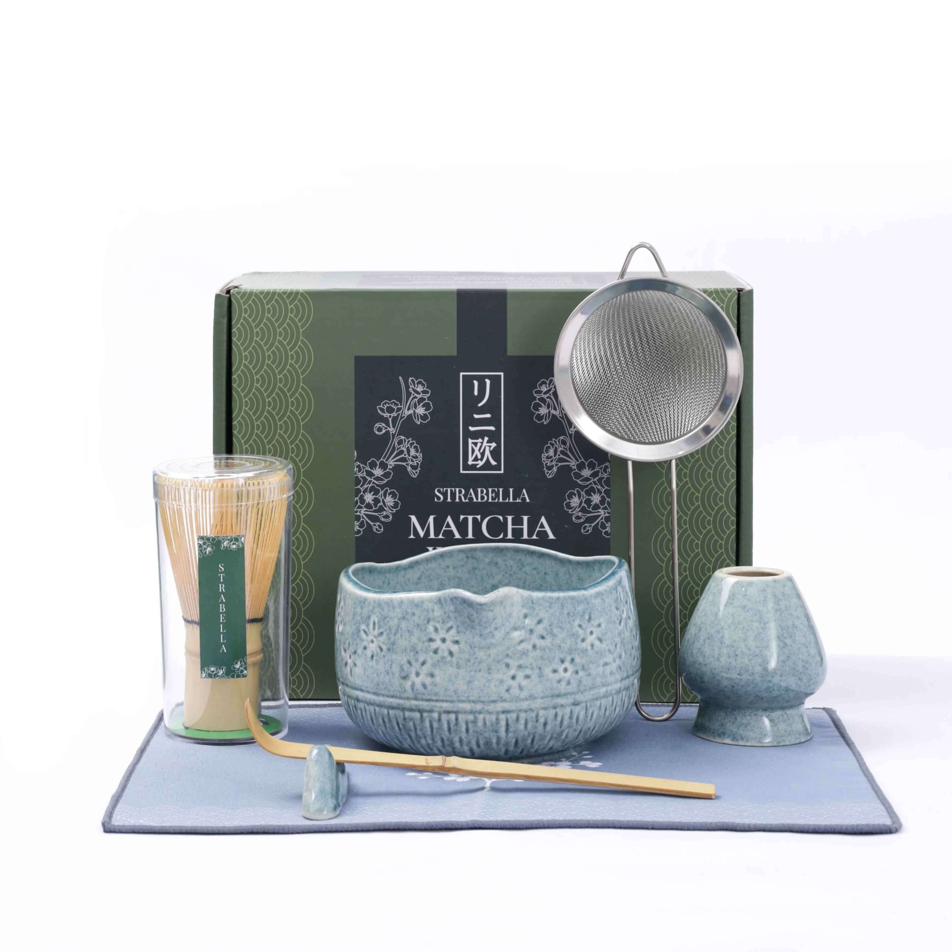 Strabella Matcha Whisk Set | Premium Bamboo & Ceramic Bowl, Bowls, $ 52.99, A Moment Of Now™