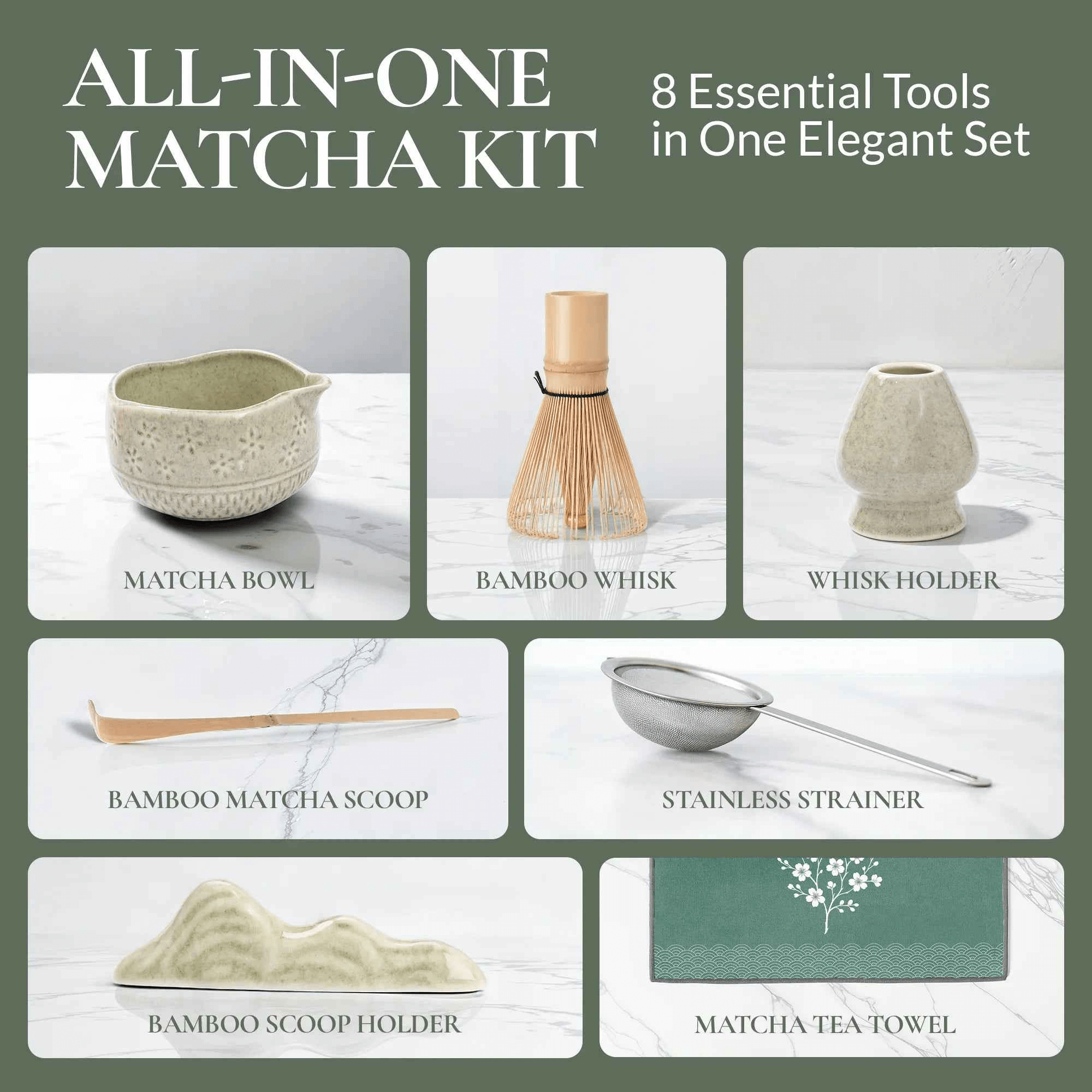 Strabella Matcha Whisk Set | Premium Bamboo & Ceramic Bowl, Bowls, $ 52.99, A Moment Of Now™