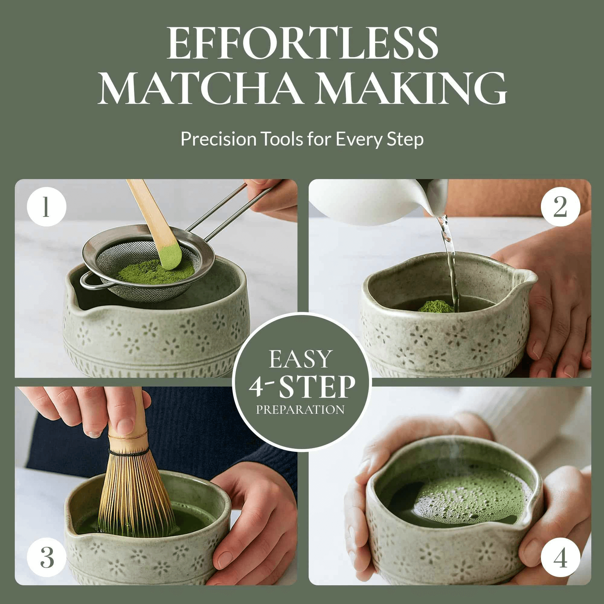 Strabella Matcha Whisk Set | Premium Bamboo & Ceramic Bowl, Bowls, $ 52.99, A Moment Of Now™