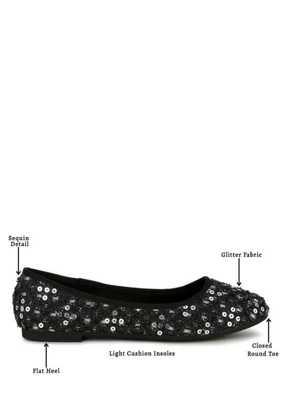 Sujet Sequin Ballet Flats - Dazzling Comfort, Flats, $ 55.00, A Moment Of Now™