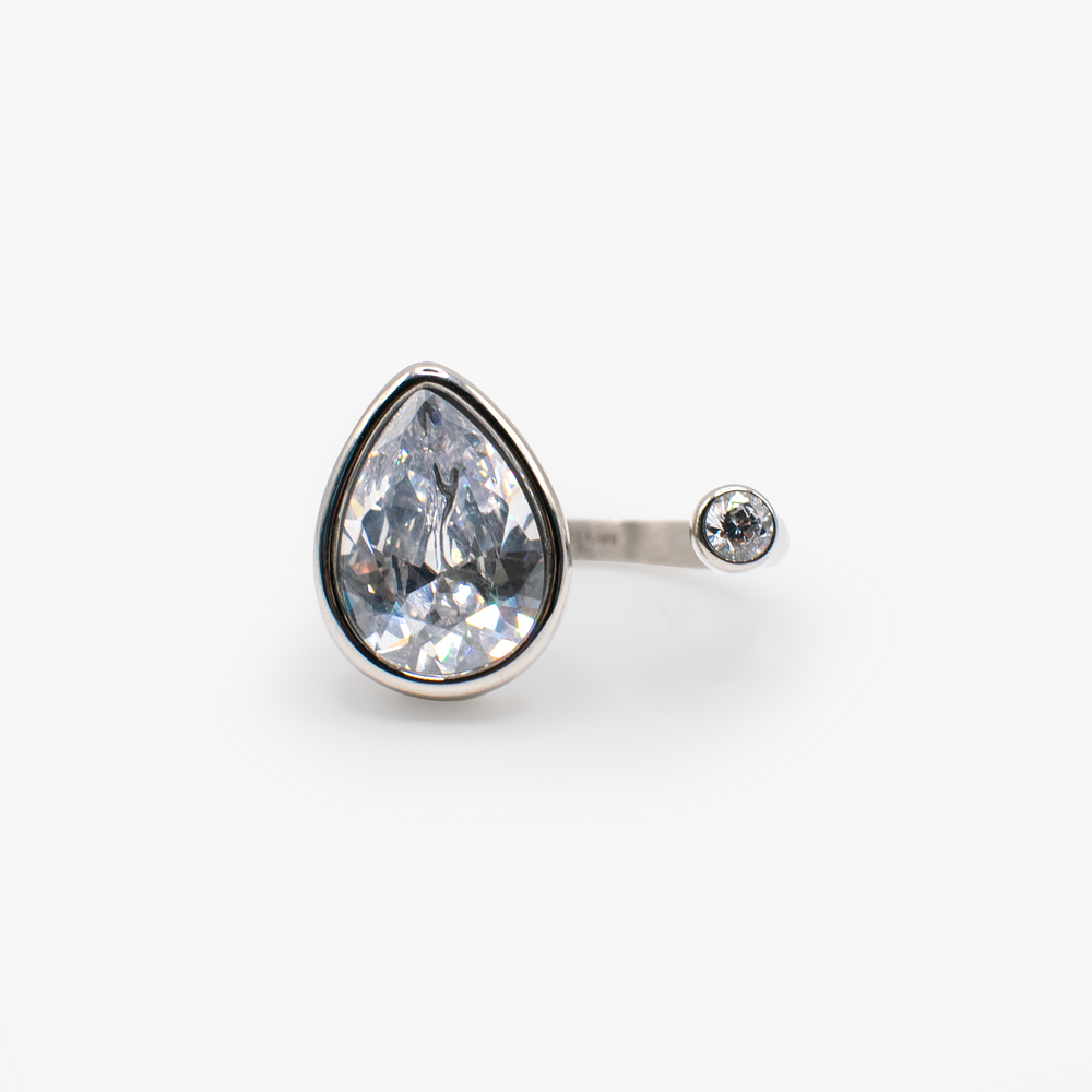 Teardrop Crystal Ring, Rings, $ 38.00, A Moment Of Now™