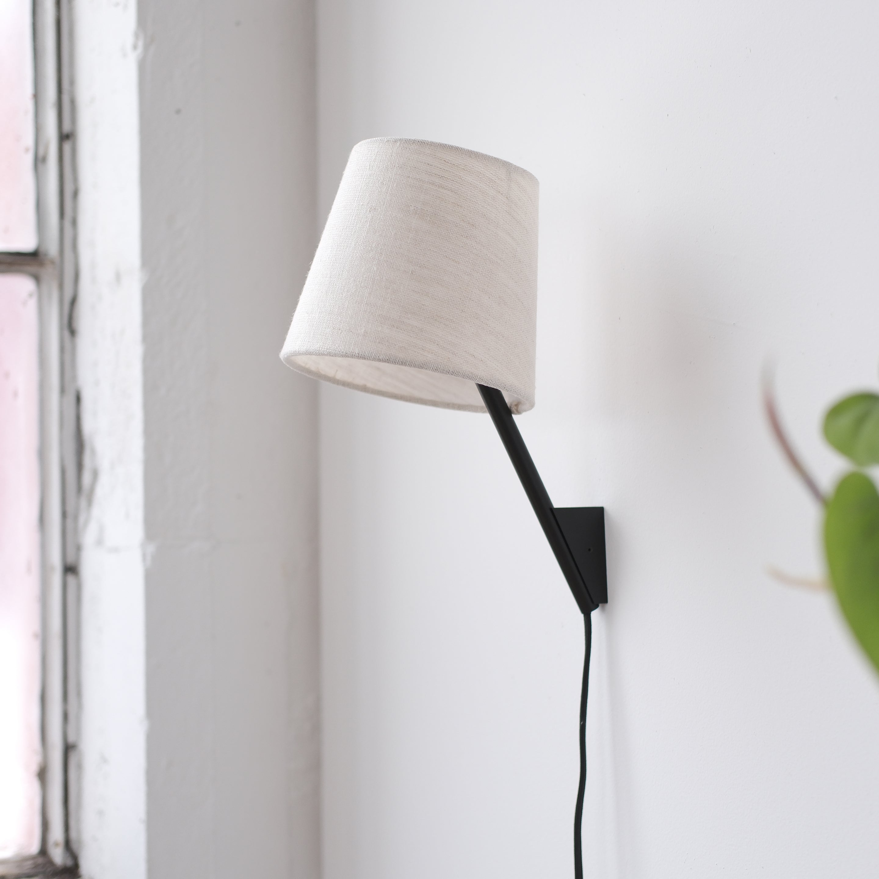 Tokyo Plug-In Wall Sconce Lamp with Organic Cotton Shade | Handmade in USA, Lamps, $ 319.00, A Moment Of Now™