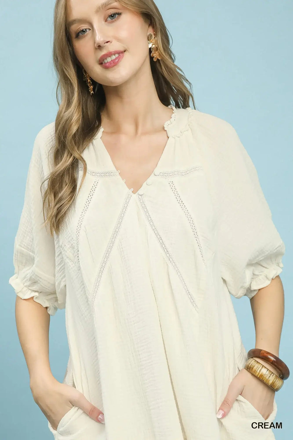 Umgee Cotton Gauze Mini Dress | Lightweight Summer Fashion, Dresses, $ 71.00, A Moment Of Now™