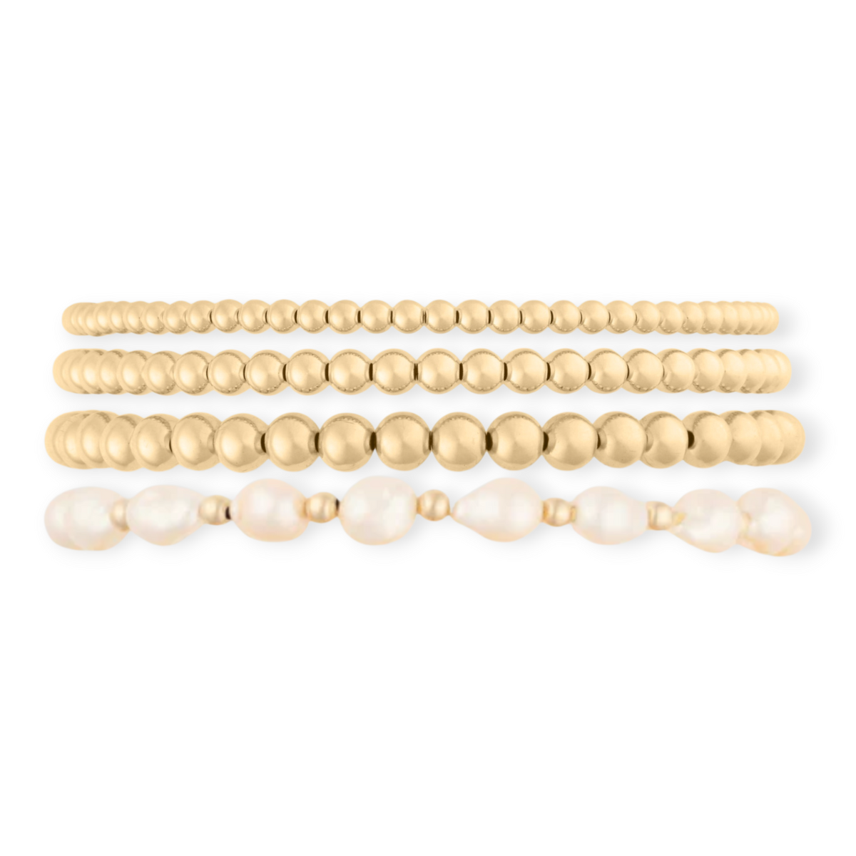 baroque juno bracelet four stack (3+4+5+7mm), Bracelets, $ 236.00, A Moment Of Now™