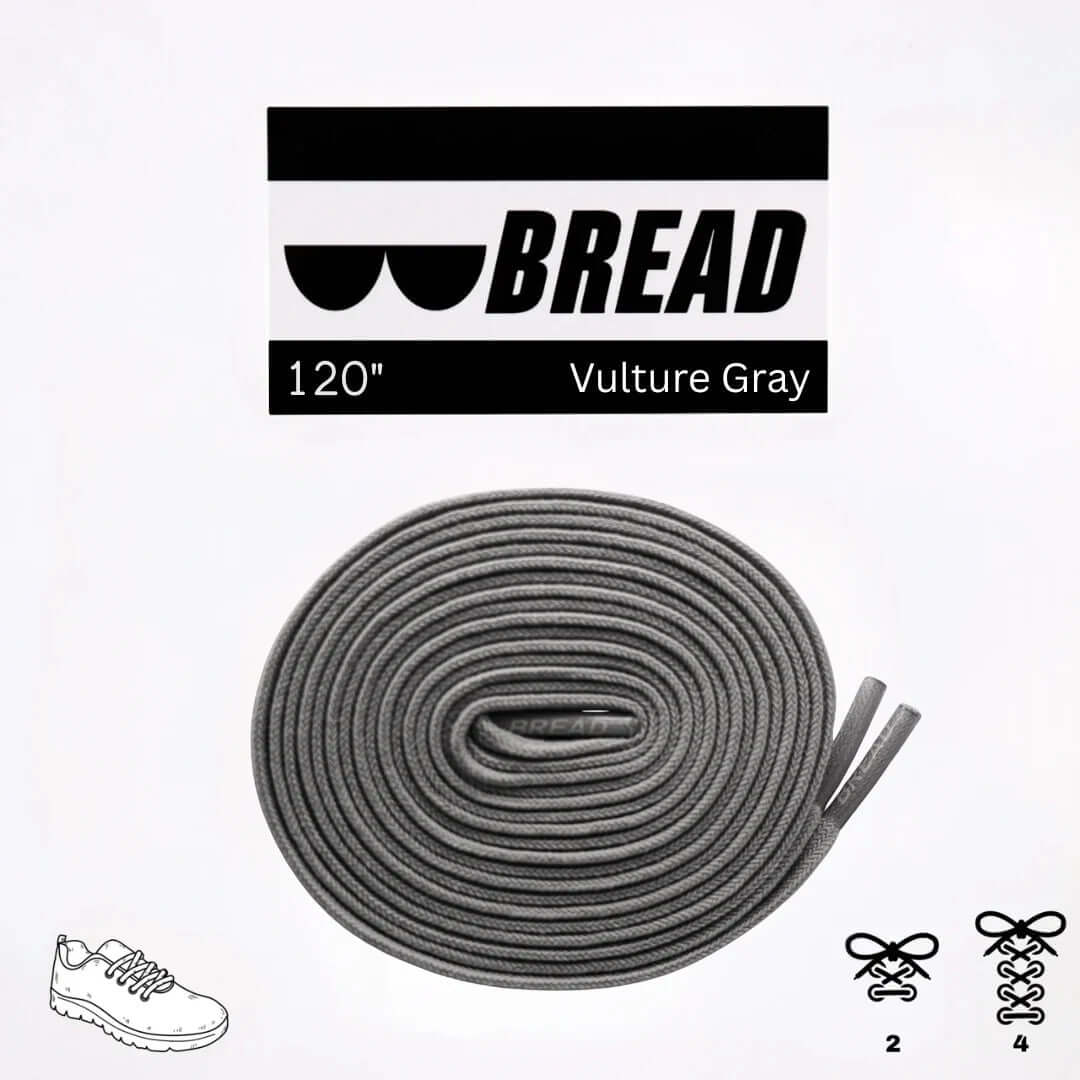 Vulture Gray Elastic Shoelaces - No Tie Bread Laces | A Moment Of Now™, Elastic Shoelace, $ 12.99, A Moment Of Now™