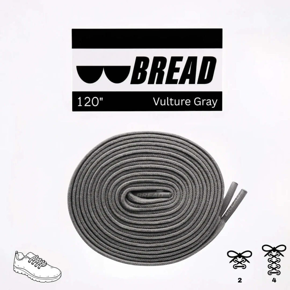 Vulture Gray Elastic Shoelaces - No Tie Bread Laces | A Moment Of Now™, Elastic Shoelace, $ 12.99, A Moment Of Now™