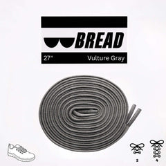 Vulture Gray Elastic Shoelaces - No Tie Bread Laces | A Moment Of Now™, Elastic Shoelace, $ 9.99, A Moment Of Now™