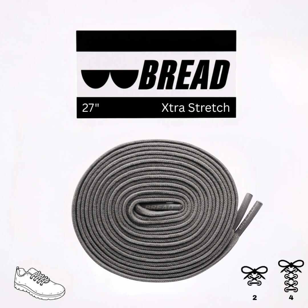Vulture Gray Elastic Shoelaces - No Tie Bread Laces | A Moment Of Now™, Elastic Shoelace, $ 10.99, A Moment Of Now™