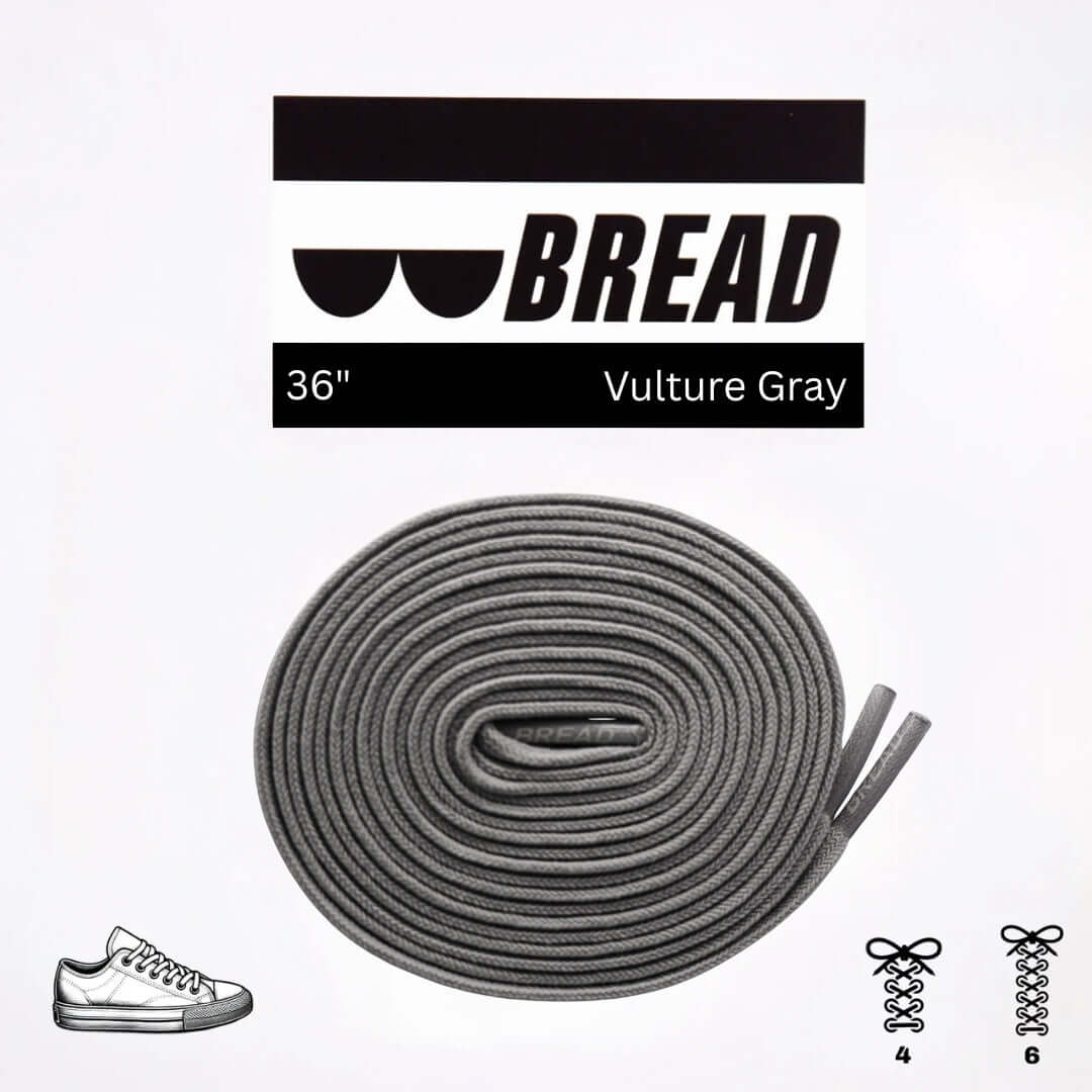 Vulture Gray Elastic Shoelaces - No Tie Bread Laces | A Moment Of Now™, Elastic Shoelace, $ 9.99, A Moment Of Now™