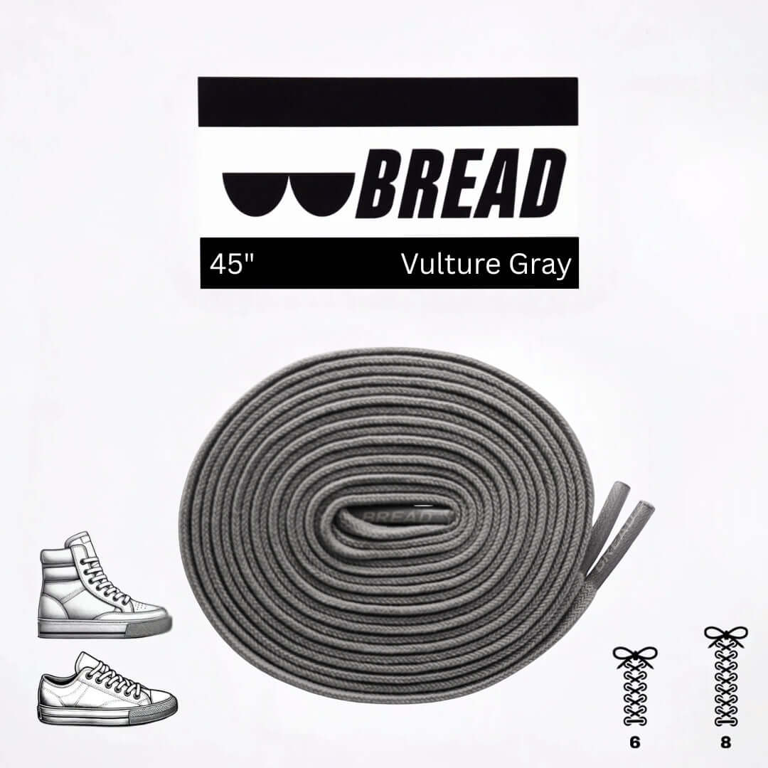 Vulture Gray Elastic Shoelaces - No Tie Bread Laces | A Moment Of Now™, Elastic Shoelace, $ 9.99, A Moment Of Now™