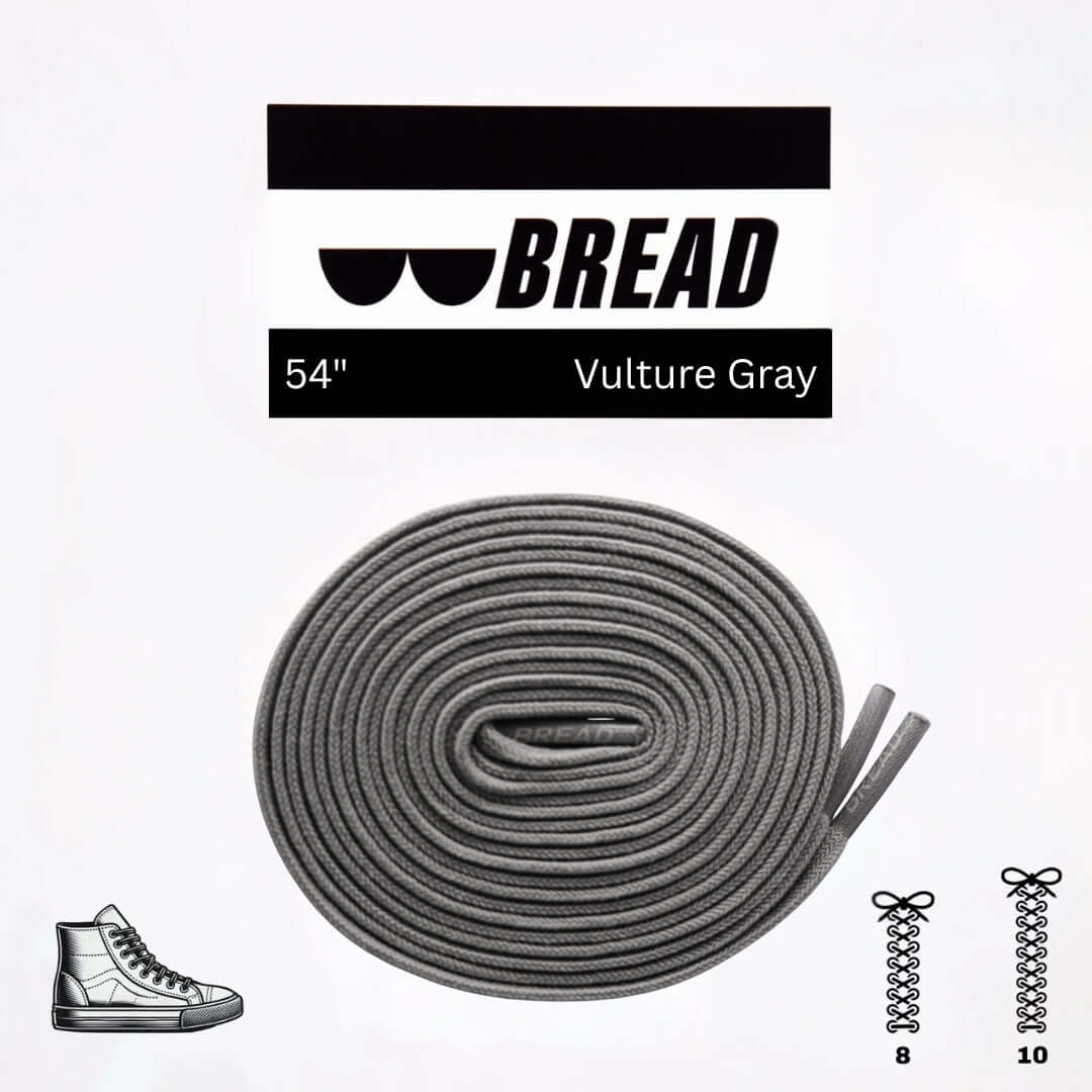 Vulture Gray Elastic Shoelaces - No Tie Bread Laces | A Moment Of Now™, Elastic Shoelace, $ 9.99, A Moment Of Now™
