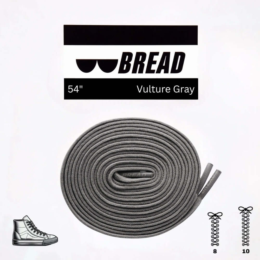 Vulture Gray Elastic Shoelaces - No Tie Bread Laces | A Moment Of Now™, Elastic Shoelace, $ 9.99, A Moment Of Now™