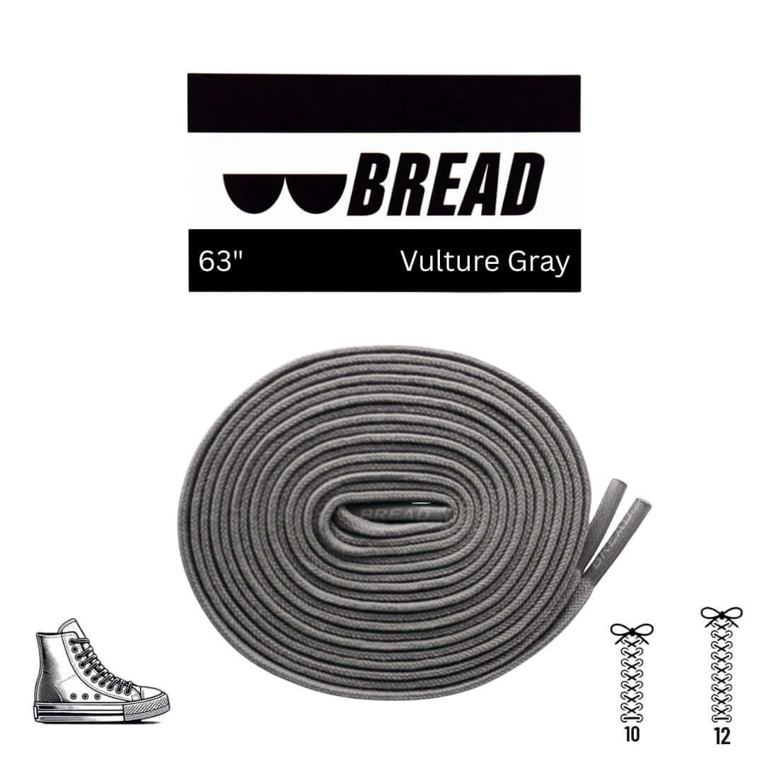 Vulture Gray Elastic Shoelaces - No Tie Bread Laces | A Moment Of Now™, Elastic Shoelace, $ 9.99, A Moment Of Now™