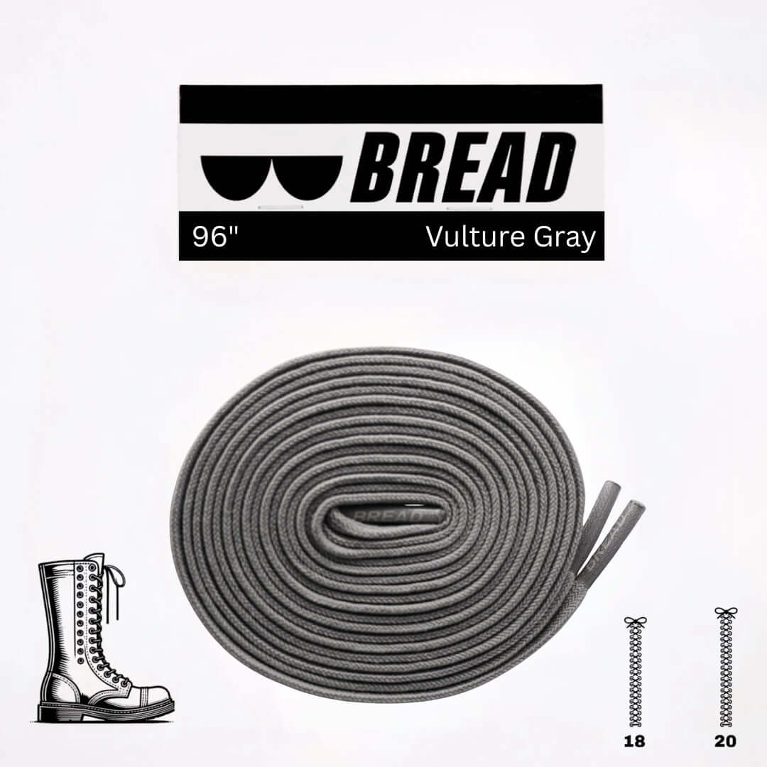 Vulture Gray Elastic Shoelaces - No Tie Bread Laces | A Moment Of Now™, Elastic Shoelace, $ 11.99, A Moment Of Now™
