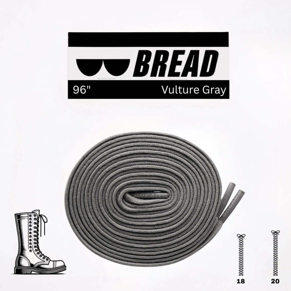 Vulture Gray Elastic Shoelaces - No Tie Bread Laces | A Moment Of Now™, Elastic Shoelace, $ 11.99, A Moment Of Now™