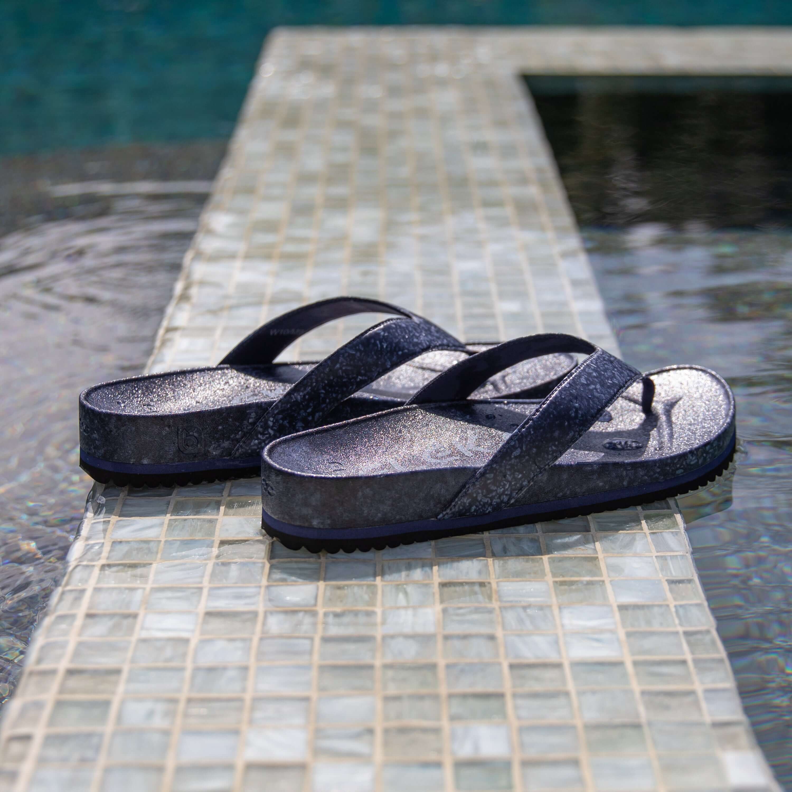 West Beach Flip Flop - Deep Blue Sea | Sustainable Comfort Sandals, Flip Flops, $ 85.00, A Moment Of Now™