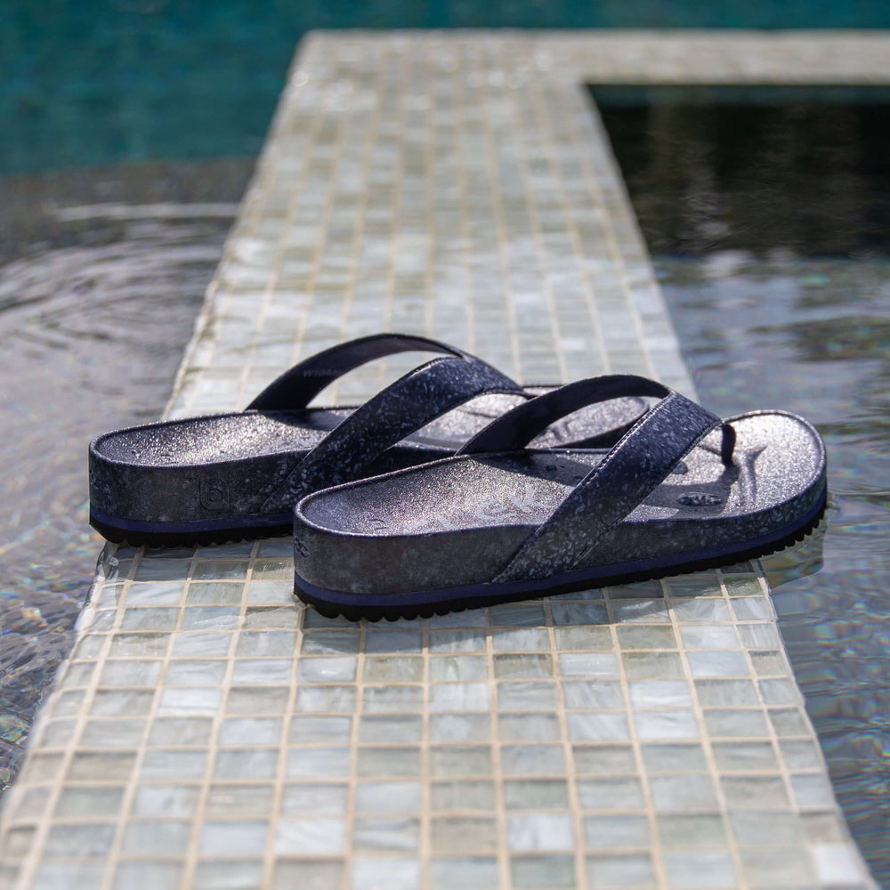 West Beach Flip Flop - Deep Blue Sea | Sustainable Comfort Sandals, Flip Flops, $ 85.00, A Moment Of Now™