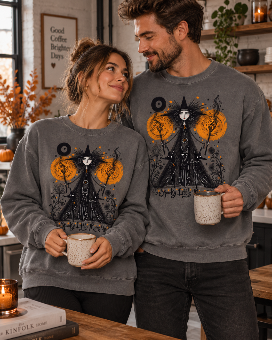 Witchy Halloween Sweatshirt — Spooky Little Moments Crewneck