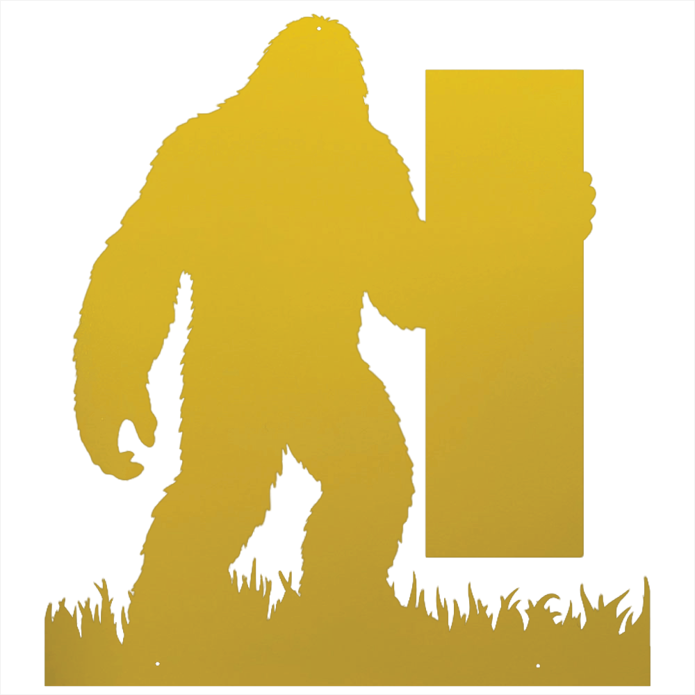 Bigfoot Custom Name, House Number, Message Metal Steel Decor, Metal Signs, $ 62.95, A Moment Of Now™
