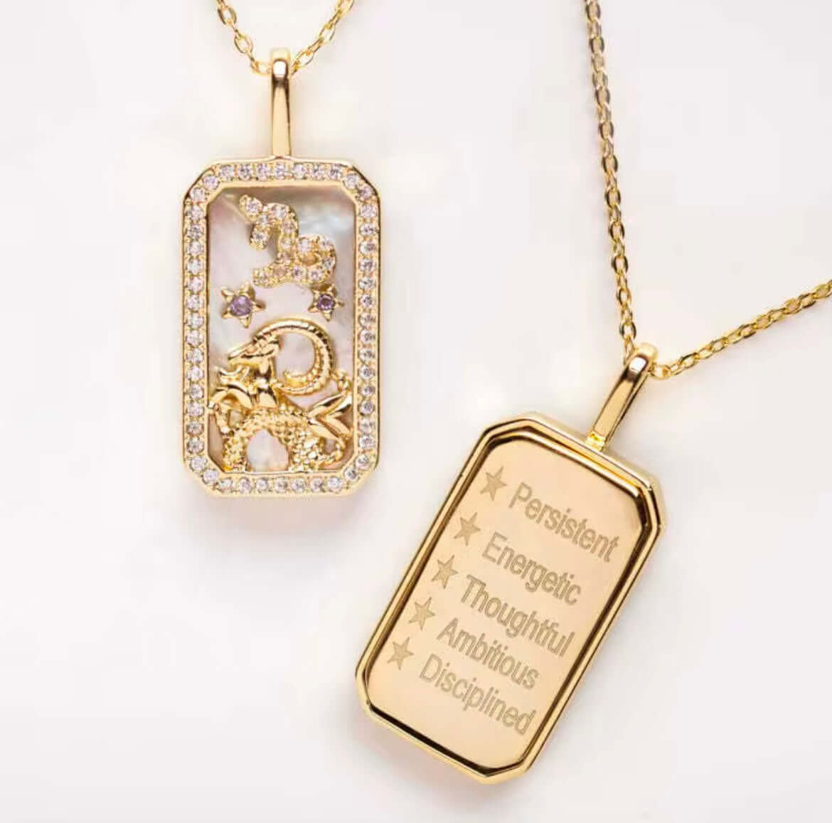 Zodiac 18K Gold Plated Necklace - Celestial Elegance, Necklaces, $ 38.00, A Moment Of Now™