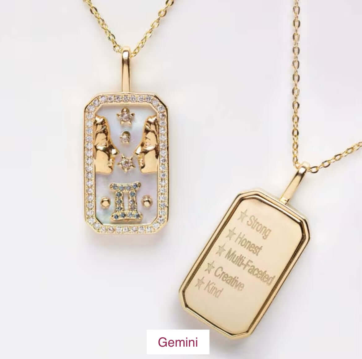 Zodiac 18K Gold Plated Necklace - Celestial Elegance, Necklaces, $ 38.00, A Moment Of Now™