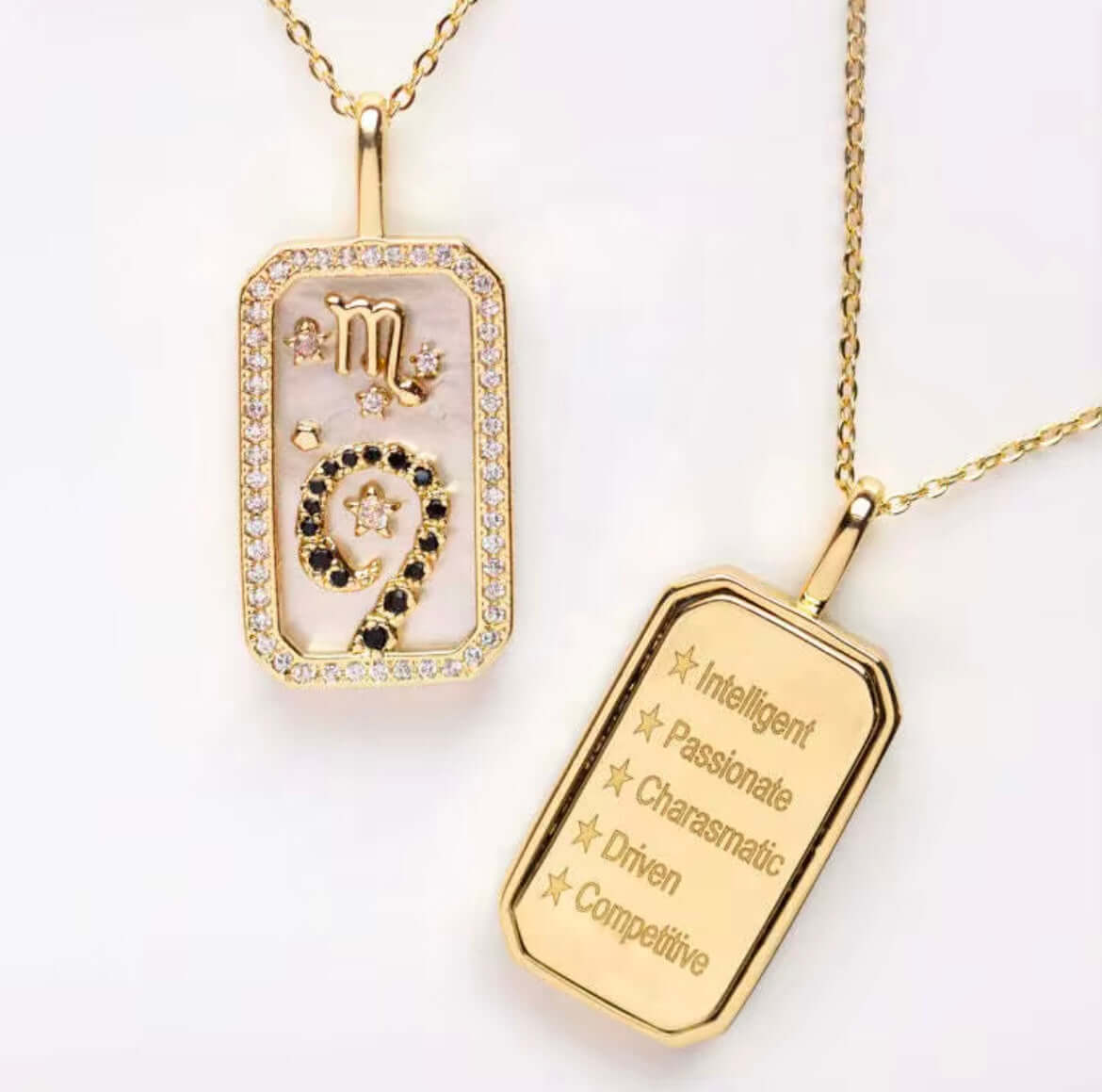 Zodiac 18K Gold Plated Necklace - Celestial Elegance, Necklaces, $ 38.00, A Moment Of Now™