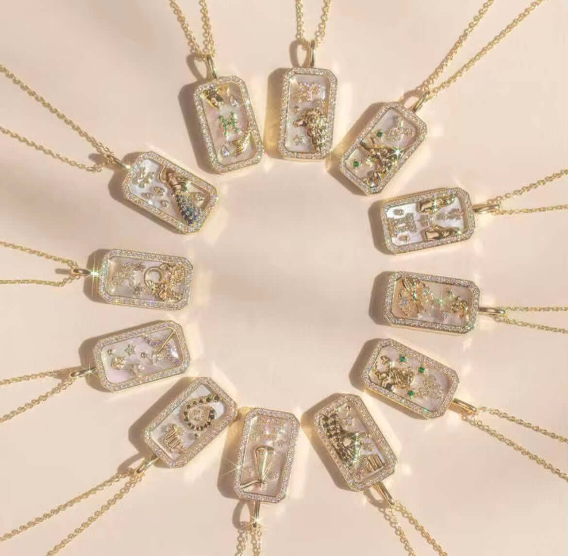 Zodiac 18K Gold Plated Necklace - Celestial Elegance, Necklaces, $ 38.00, A Moment Of Now™