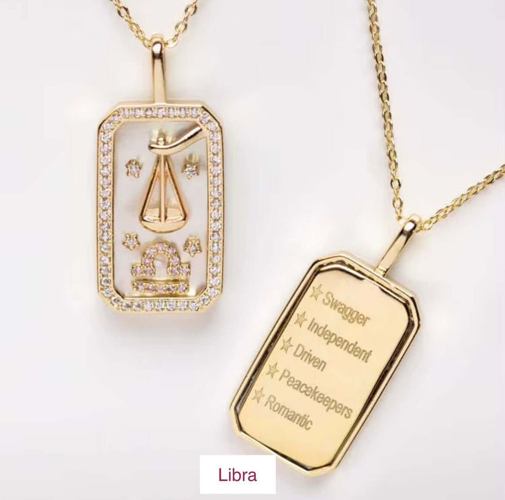 Zodiac 18K Gold Plated Necklace - Celestial Elegance, Necklaces, $ 38.00, A Moment Of Now™