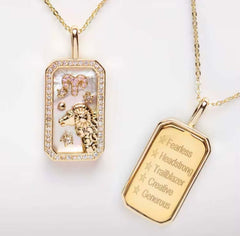 Zodiac 18K Gold Plated Necklace - Celestial Elegance, Necklaces, $ 38.00, A Moment Of Now™