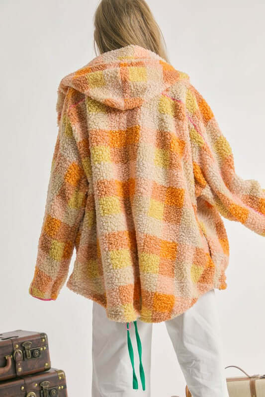 Plus Size Plaid Back Spirit Jacket, Davi & Dani, $ 68.95