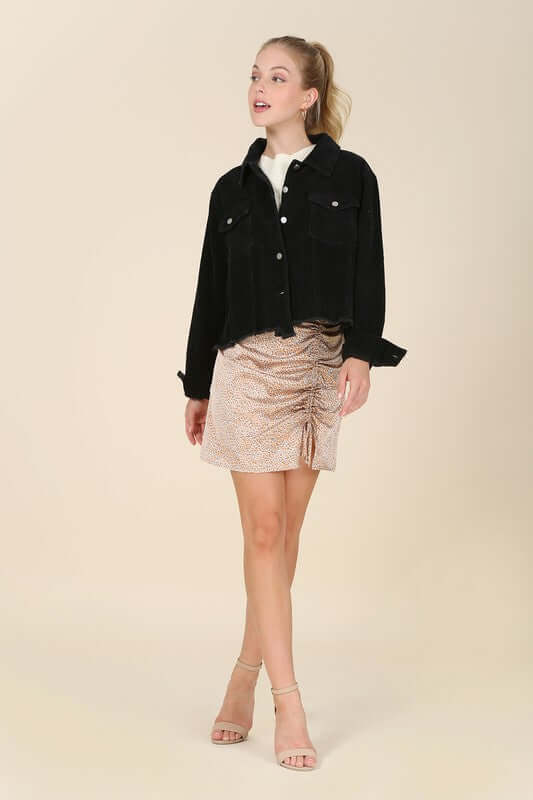 Women's Frayed Corduroy Jacket, Lilou, $ 49.00