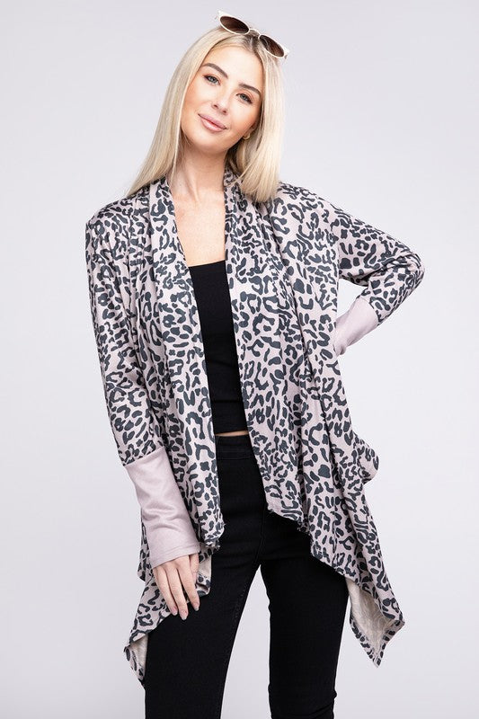 Shop Women's Leopard Print Open Front Cardigan | Shop Boutique Clothing, Cardigans, USA Boutique