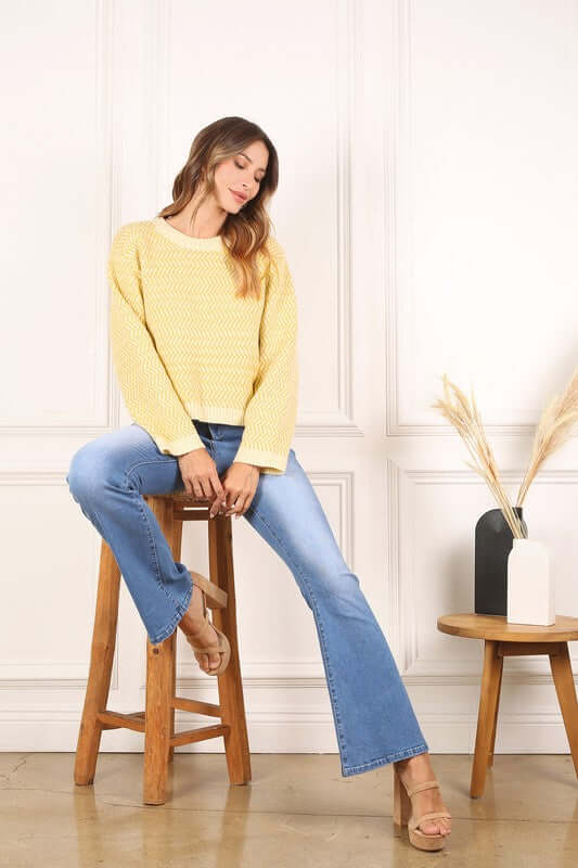 Blue Denim Stretchy Flare Jeans, Lilou, A Moment Of Now