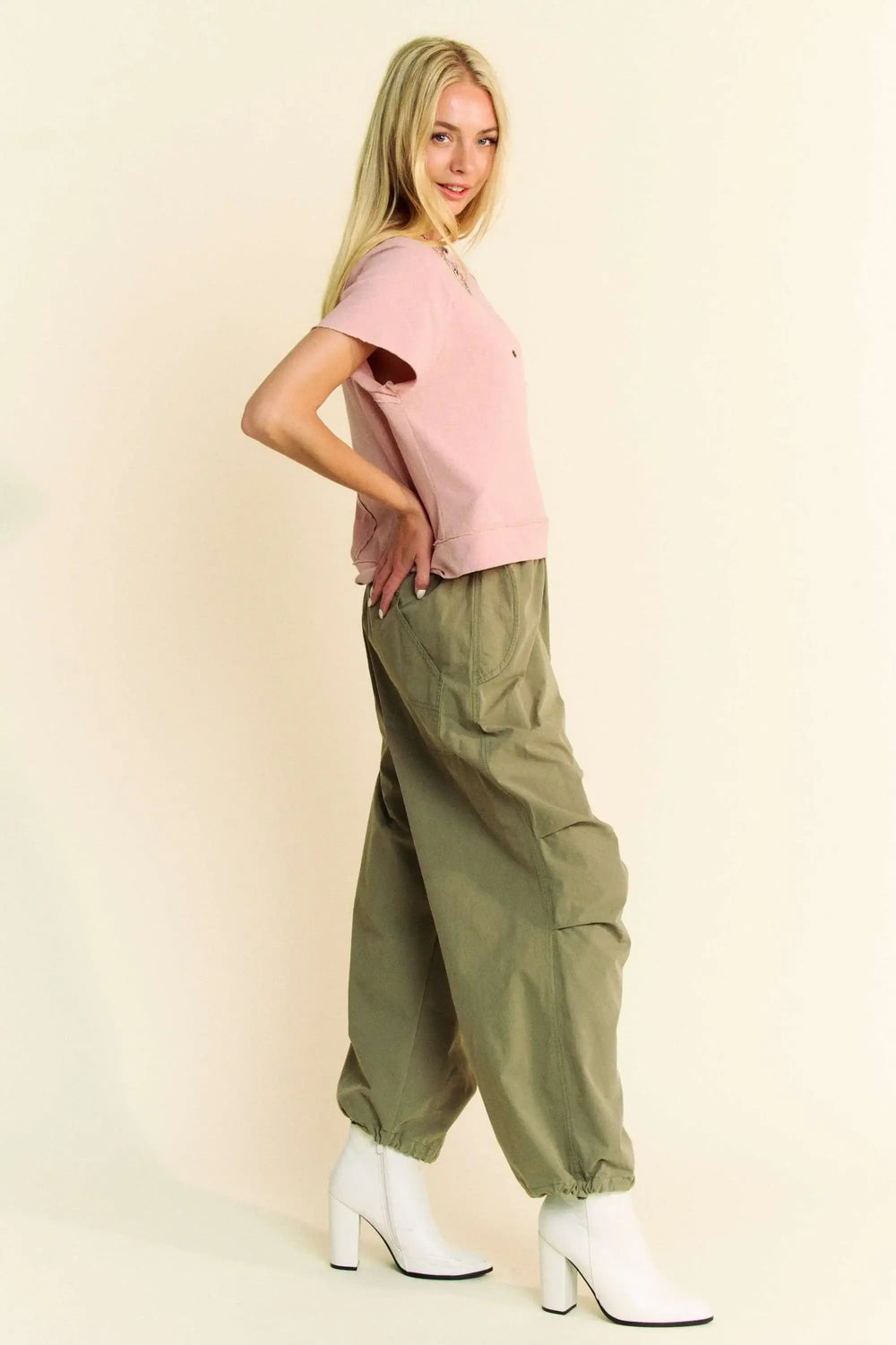 French Rose Breezy Knit Fabric Short Sleeve T-shirt Top - Chic, T-shirts, $ 45.00, A Moment Of Now™