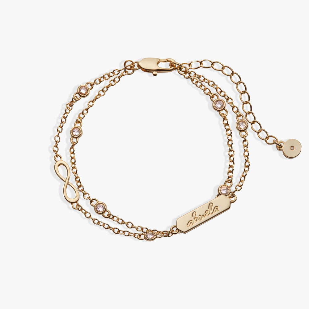 Abuela Infinity Chain Double Strand Bracelet, Bracelets, $ 38.00, A Moment Of Now™