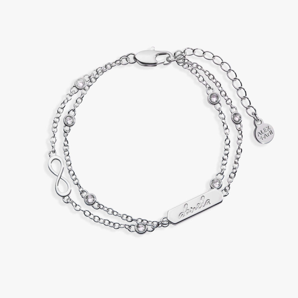 Abuela Infinity Chain Double Strand Bracelet, Bracelets, $ 38.00, A Moment Of Now™