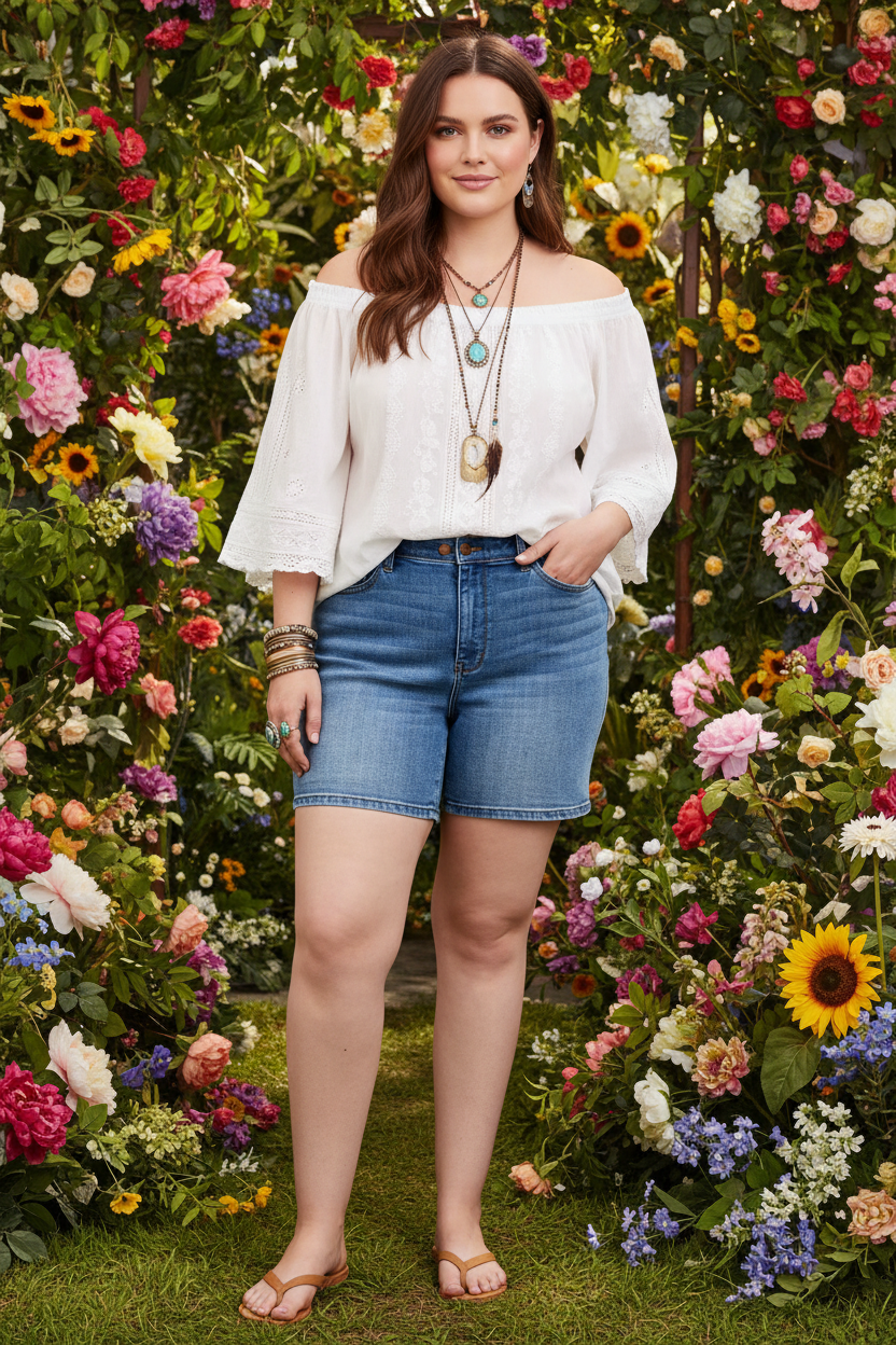 Judy Blue Medium Blue Double Button Denim Shorts | Plus Size, Shorts, $ 59.00, A Moment Of Now™