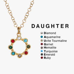 Daughter Hidden Message Acrostic Necklace, Necklaces, $ 23.90, A Moment Of Now™