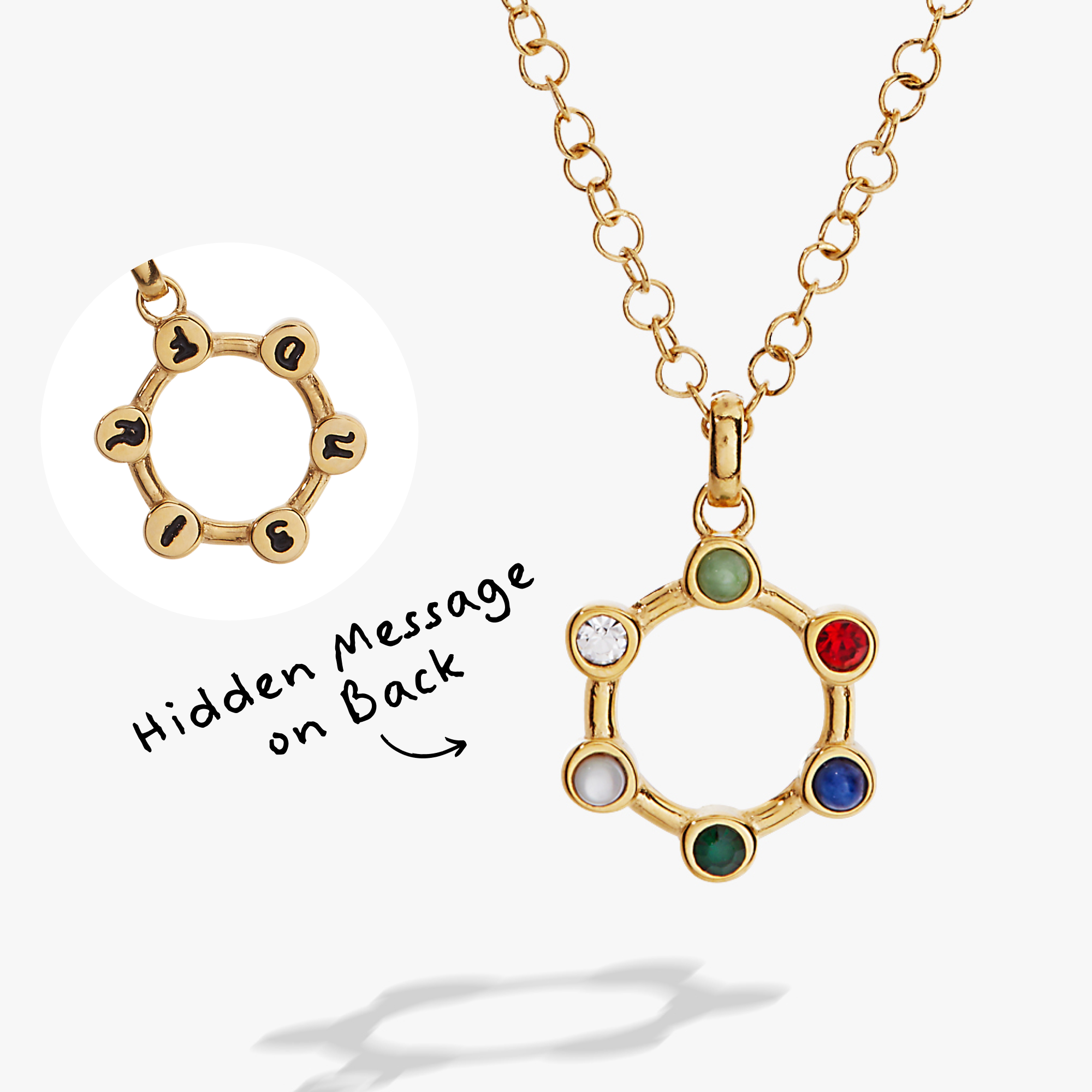 Friend Hidden Message Acrostic Necklace, Necklaces, $ 23.90, A Moment Of Now™