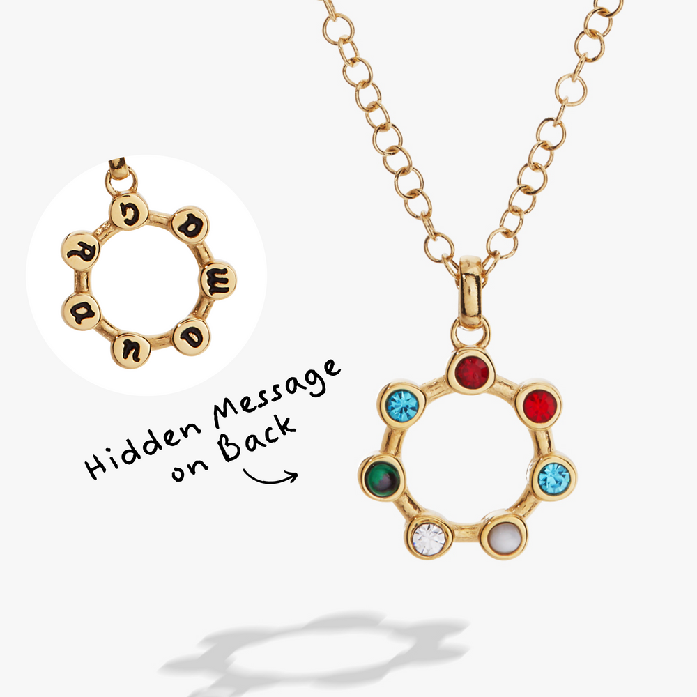 Grandma Hidden Message Acrostic Necklace, Necklaces, $ 23.90, A Moment Of Now™