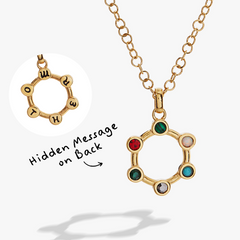 Mother Hidden Message Acrostic Necklace, Necklaces, $ 23.90, A Moment Of Now™