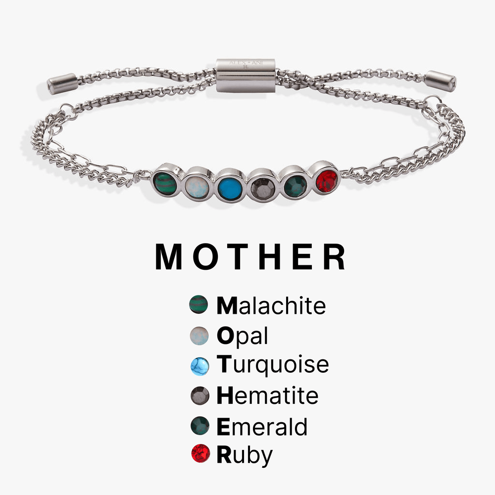 Mother Hidden Message Acrostic Bolo Bracelet, Bracelets, $ 18.90, A Moment Of Now™