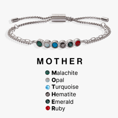 Mother Hidden Message Acrostic Bolo Bracelet, Bracelets, $ 18.90, A Moment Of Now™