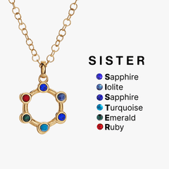 Sister Hidden Message Acrostic Necklace, Necklaces, $ 23.90, A Moment Of Now™
