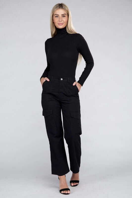 Everyday Wear Elastic-Waist Cargo Pants, Ambiance Apparel, $ 32.95