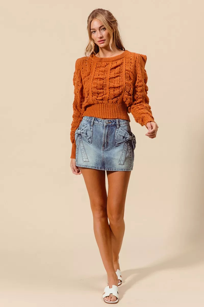 SO ME Bow Knot Pocket Denim Mini Skirt | Boutique In USA, Skirts, $ 59.00, A Moment Of Now™