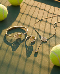 Tennis Racket 'You Are Serving' Wrap Ring